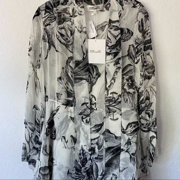 NWT DVF Anastasia Chiffon Maxi Dress - Picture 5 of 7